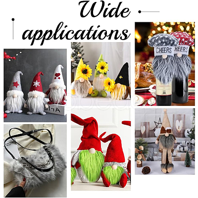 Artificial Wool Gnome Beard Costume Beard OCOR-WH0078-101I-1