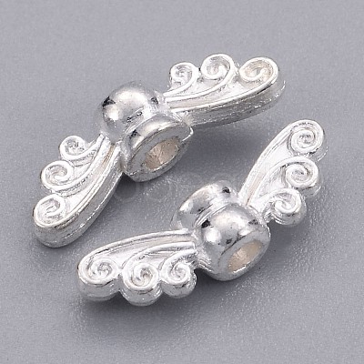 Tibetan Style Alloy Fairy Wing Beads TIBEB-6007-S-FF-1