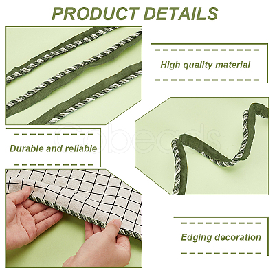 25M Polyester Twist Lip Cord Trim SRIB-GA0001-09-1