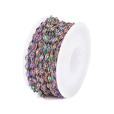 Ion Plating(IP) 304 Stainless Steel Textured Dapped Chains CHS-D004-02-1