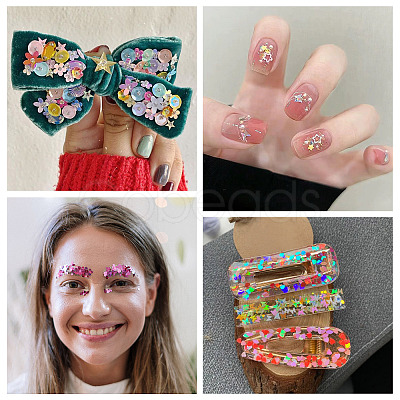 100G Plastic Sequins Beads PVC-TA0001-04C-1