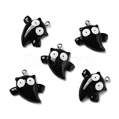 Halloween Opaque Resin Pendants LS-RESI-D055-103P-01-1