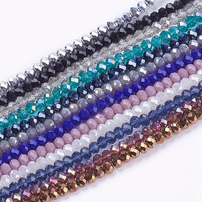 Glass Beads Strands X-GLAA-F076-1