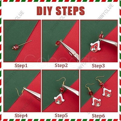 SUNNYCLUE Christmas Earring Making Kit DIY-SC0021-95-1