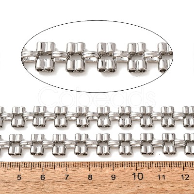 304 Stainless Steel Double Row Barrel Link Chains SA-CBAE0F2-08P-1