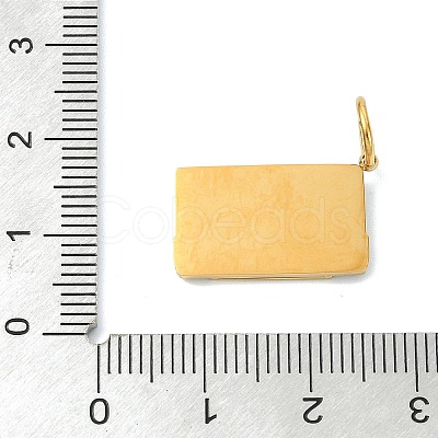 304 Stainless Steel Enamel Pendants STAS-A145-01D-G-1
