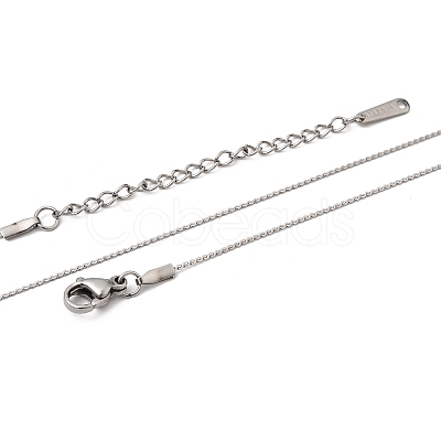 12Pcs 304 Stainless Steel Serpentine Chain Necklaces for Men Women NJEW-H093-19P-02-1