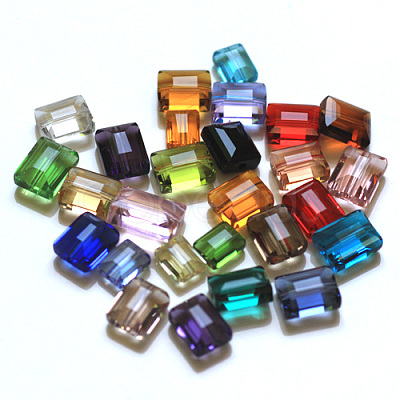 Imitation Austrian Crystal Beads SWAR-F060-8x6mm-M-1