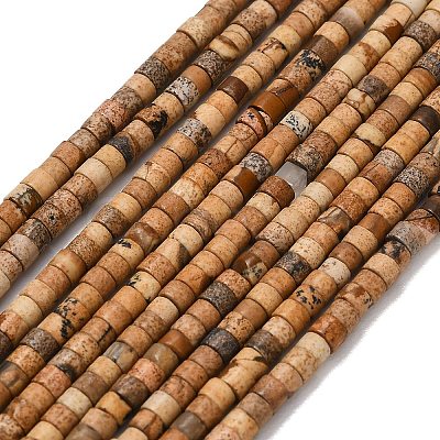 Natural Picture Jasper Beads Strands G-P608-A12-01-1