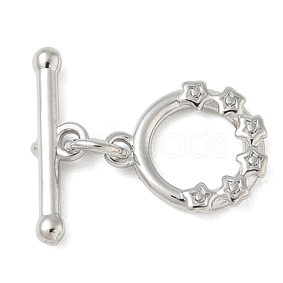 Brass Toggle Clasps KK-CBAFC6C-07B-P-1