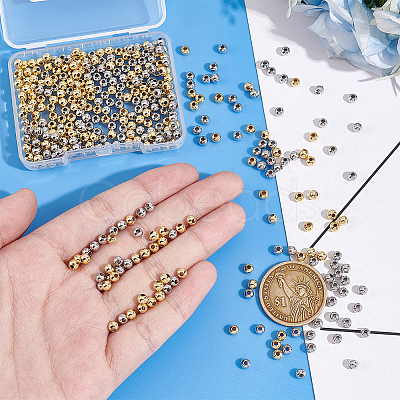 Rack Plating Brass Beads KK-UN0003-16A-1