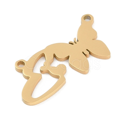 304 Stainless Steel Pendants STAS-L279-002G-E-1