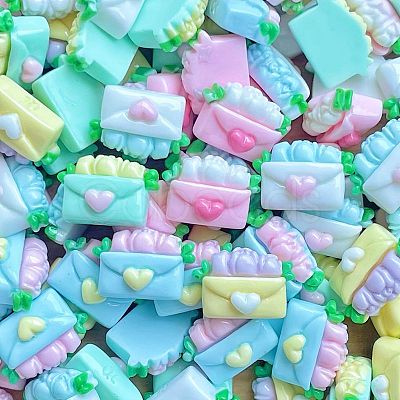 Opaque Resin Cabochons CRES-M037-05F-1