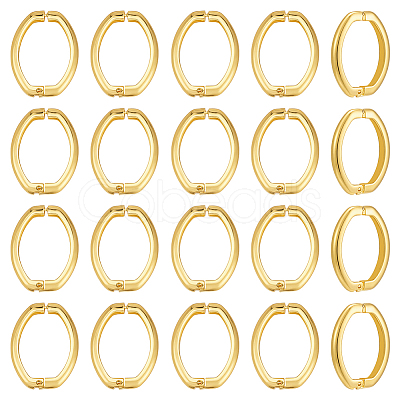 20Pcs Brass Twister Clasps KK-UN0005-31-1