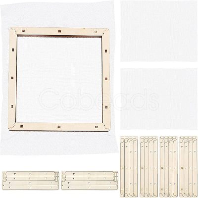Basswood Assembled Paper Making Frame DIY-WH0001-74-1