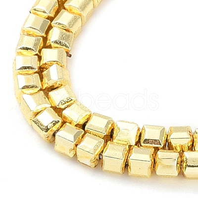 Electroplated Synthetic Non-Magnetic Hematite Beads Strands G-U003-18A-01-1