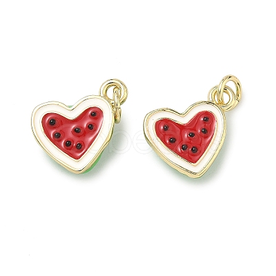 Brass Enamel Pendants KK-H259-11B-G01-1