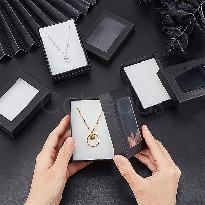 Rectangle Valentines Day Presents Packages Cardboard Jewelry Set Boxes CBOX-NB0001-04-1
