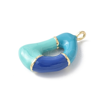 Brass Enamel Pendants KK-E093-03G-D-01-1