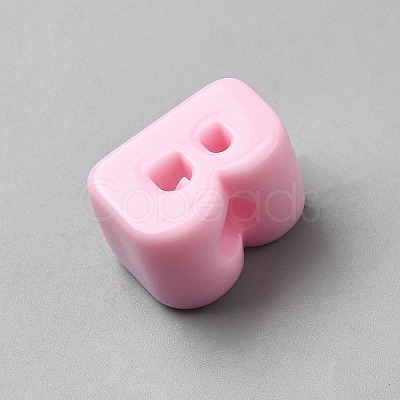 Acrylic European Beads OACR-WH0050-09B-1