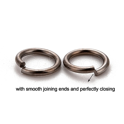 Brass Jump Rings KK-M165-7mm-01B-RS-1