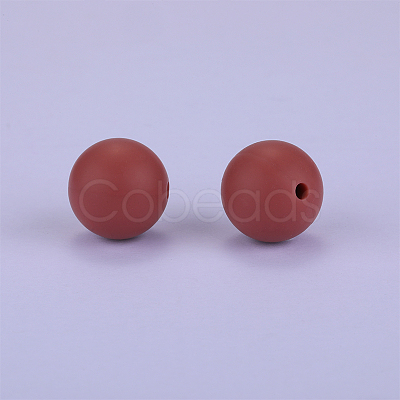 Round Silicone Focal Beads SI-JX0046A-79-1