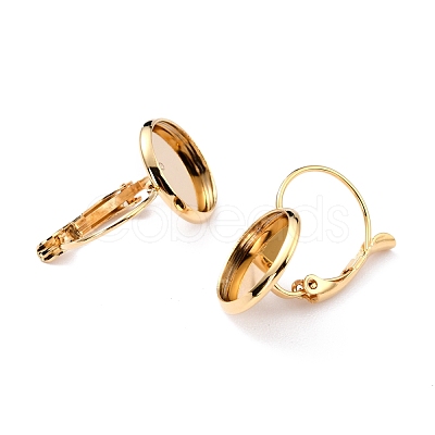 304 Stainless Steel Leverback Earring Settings STAS-F191-03G-14mm-1
