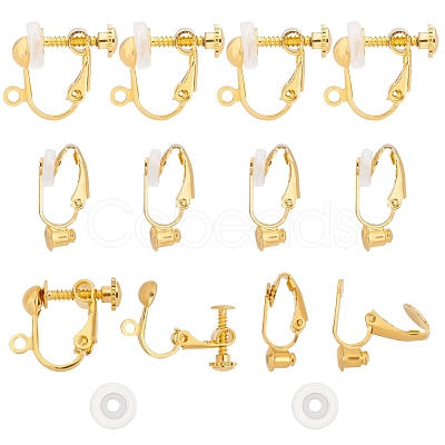 12Pcs 2 Style Clip-on Earring Findings DIY-SC0019-19-1