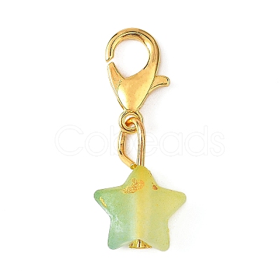 Star Acrylic Pendant Decorations HJEW-JM04576-1