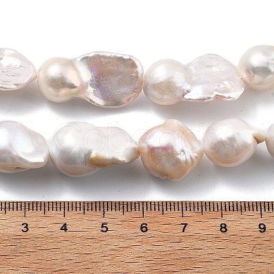 Natural Nucleated Pearl Beads Strands PEAR-B004-15A-01A-1