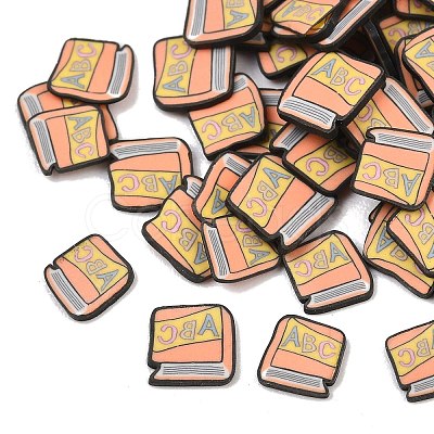 Back to School Handmade Polymer Clay Cabochons CLAY-A007-11B-1