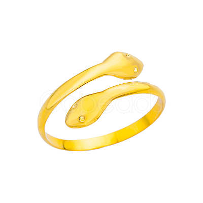 Simple Style 304 Stainless Steel Cuff Rings for Women FS-WGD177D-01-1