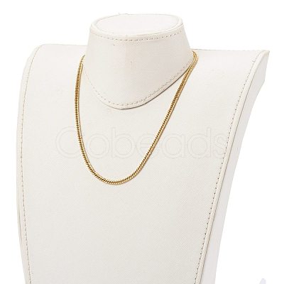 304 Stainless Steel Diamond Cut Cuban Link Chain Necklaces NJEW-JN03367-03-1