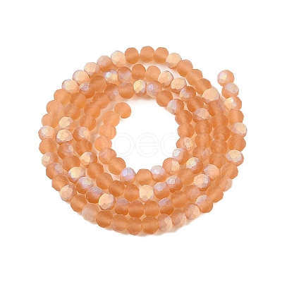 Transparent Glass Beads Strands EGLA-A044-T4mm-MB23-1