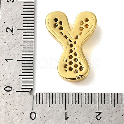 Rack Plating Brass Micro Pave Clear Cubic Zirconia Perdants KK-C067-11G-Y-1