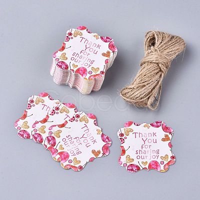 Floral Pattern Paper Gift Tags CDIS-K002-E01-1