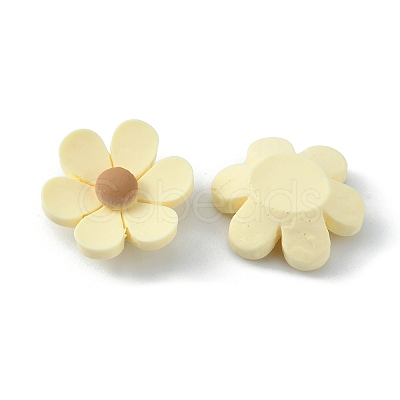 Opaque Resin Cabochons RESI-WH0026-75B-05-1