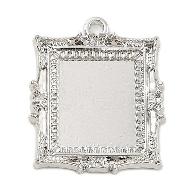 Rack Plating Alloy Pendant Cabochon Settings FIND-Z054-16P-1
