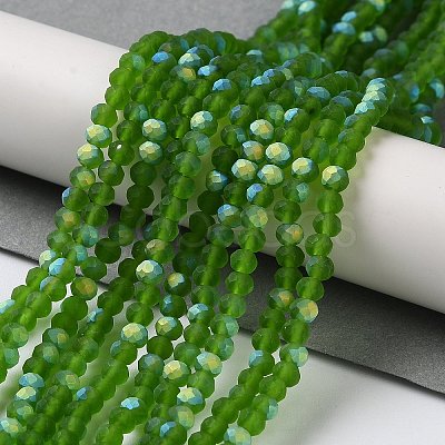 Imitation Jade Glass Beads Strands EGLA-YW0003-19B-09-1