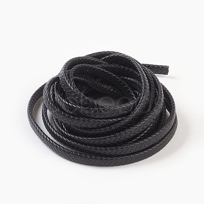 Braided Leather Cord WL-F009-C01-10x5mm-1