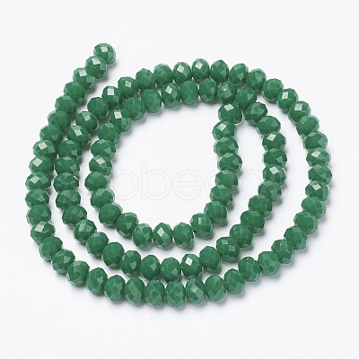 Opaque Solid Color Imitation Jade Glass Beads Strands X-EGLA-A044-P8mm-D09-1