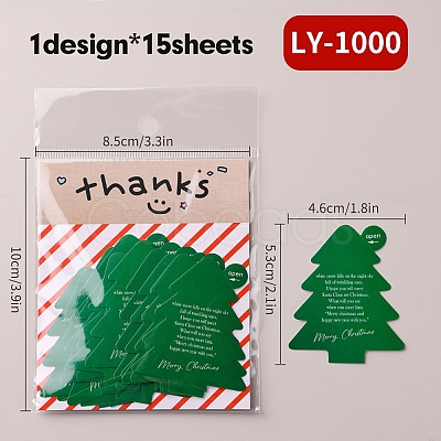 Christmas Theme Paper Self-Adhesive Stickers DIY-M070-10E-1