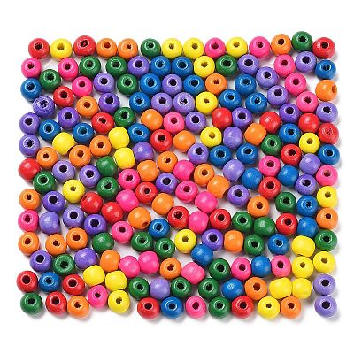 Natural Wood Beads WOOD-Q030-56-1