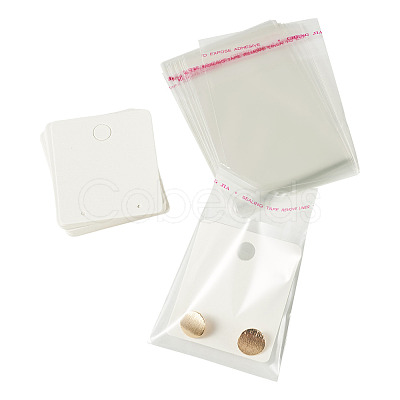 20Pcs Paper Earring Display Cards CDIS-TADJ0002-01C-1