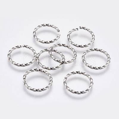 Tarnish Resistant 304 Stainless Steel Open Jump Rings STAS-G174-02P-1
