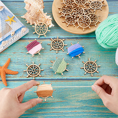 20Pcs Wood Thread Winding Boards FIND-PH0023-31B-1