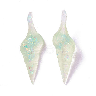 Transparent Epoxy Resin Cabochons CRES-T020-08A-1