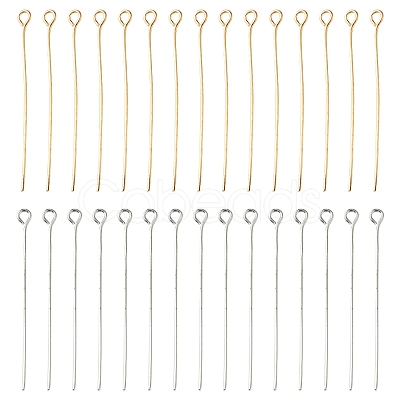 180Pcs 2 Colors Iron Eye Pins IFIN-FS0001-39-1
