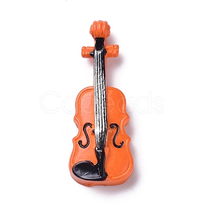 Creative Mini Resin Violin DJEW-C001-03-1