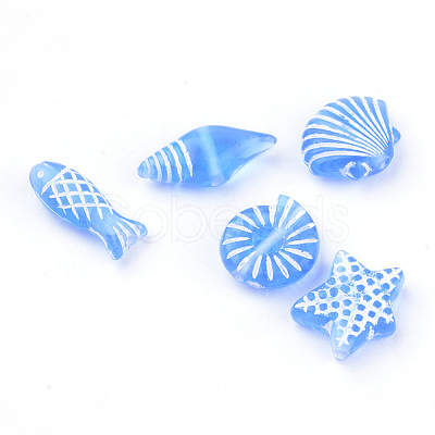 Craft Style Transparent Acrylic Charms X-TACR-S131-03-1